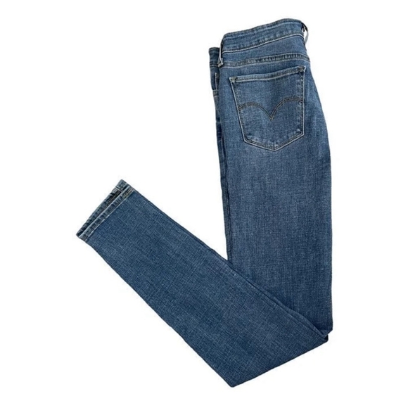 Women's Jeans Medium Wash Blue Levi Strauss 711 Skinny Jeans Size: 29 - Picture 5 of 6